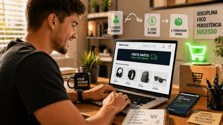 como fazer dropshipping do zero sem estoque criando loja online